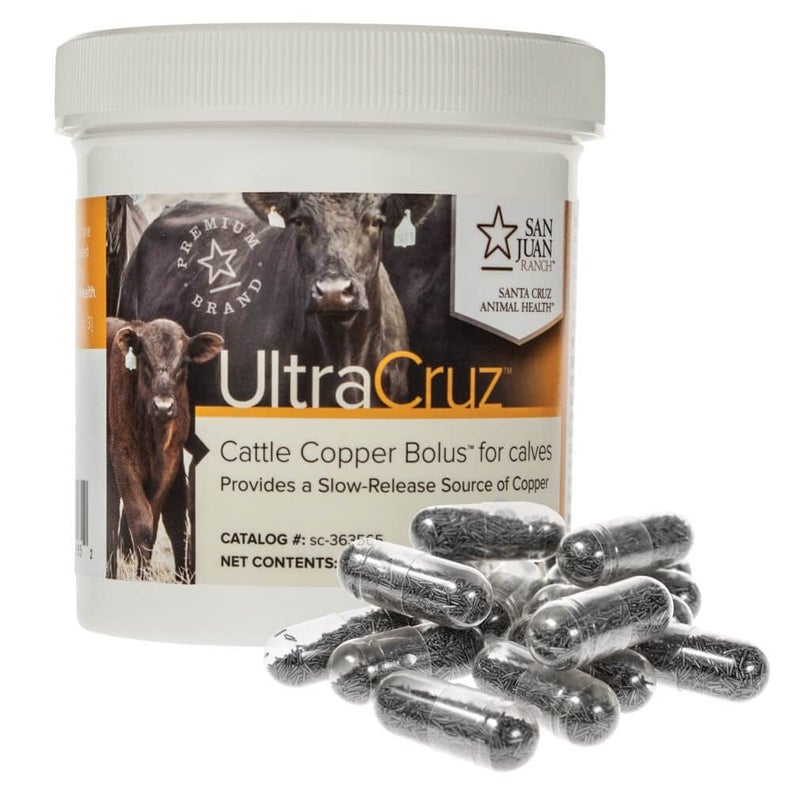 UltraCruz - sc-363565 Cattle Copper Bolus Supplement for Calves, 25 Count x 12.5 Grams - Image 1